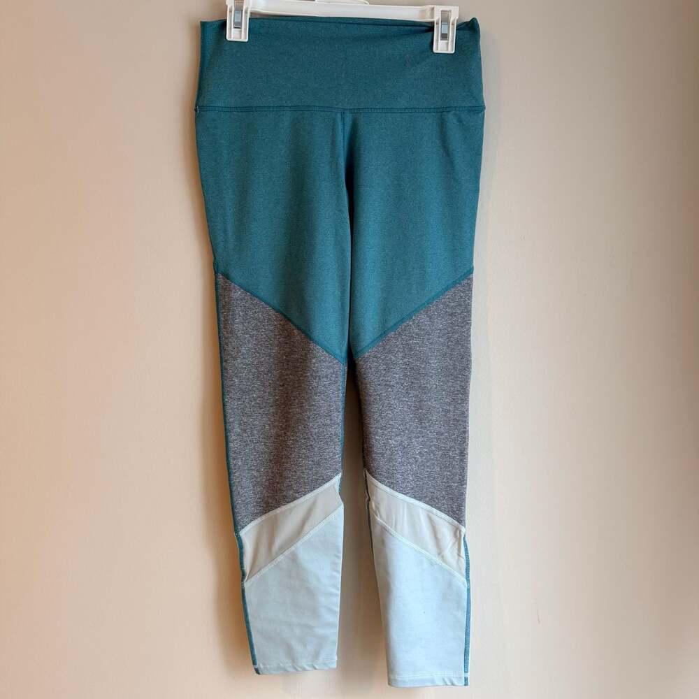 Aerie Chill Play Move Colorblock Mesh Leggings- Size Large